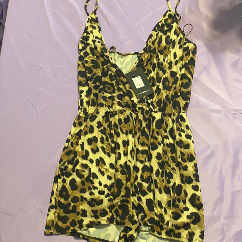 Fashion Nova Leopard Romper